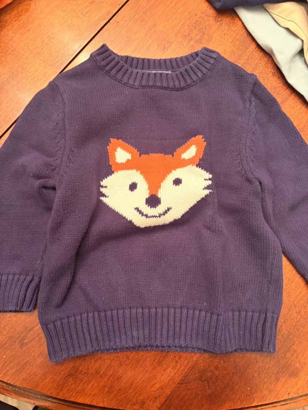 3T Little English Fox Sweater